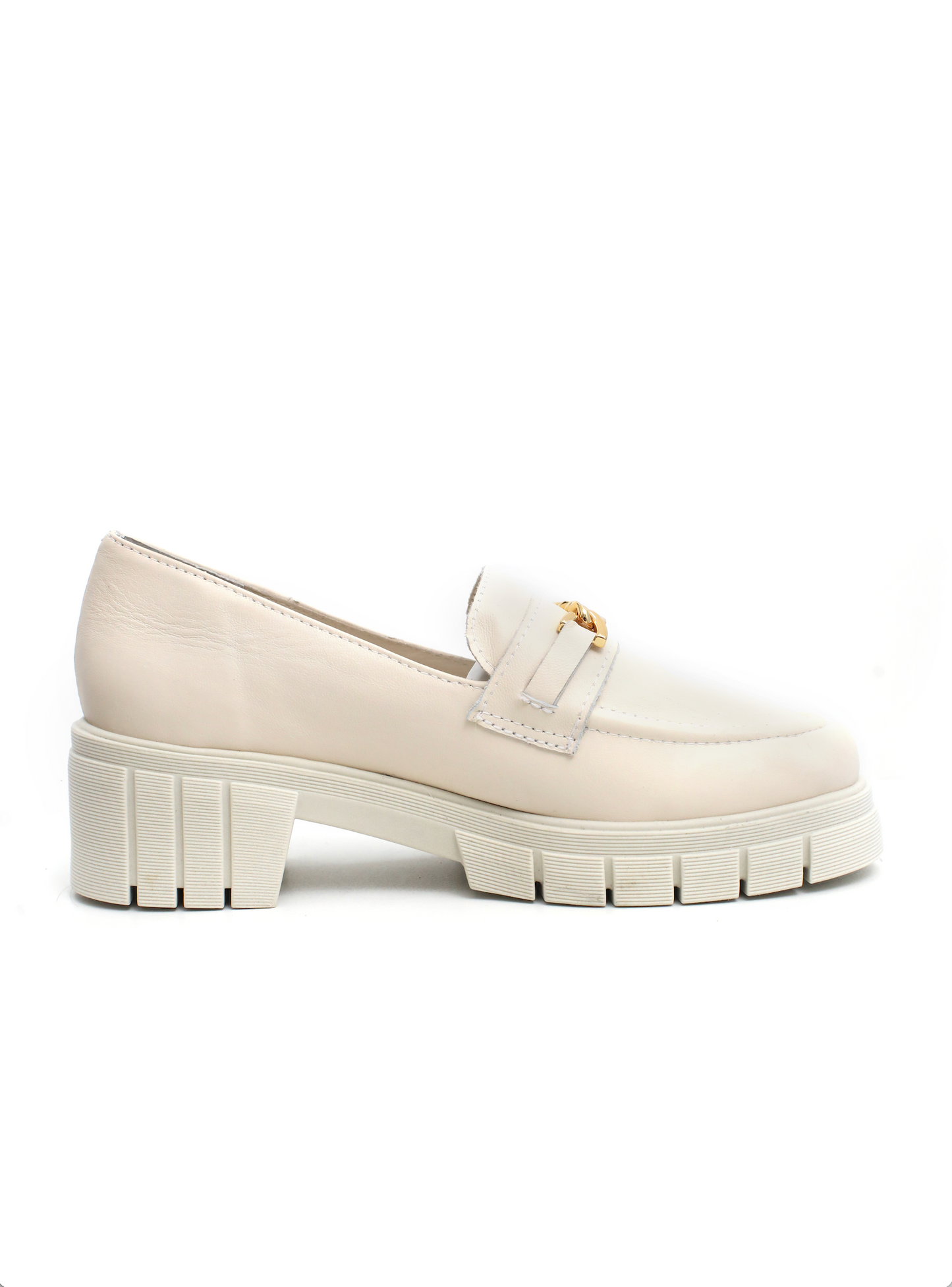 loafer tratorado lara couro bege