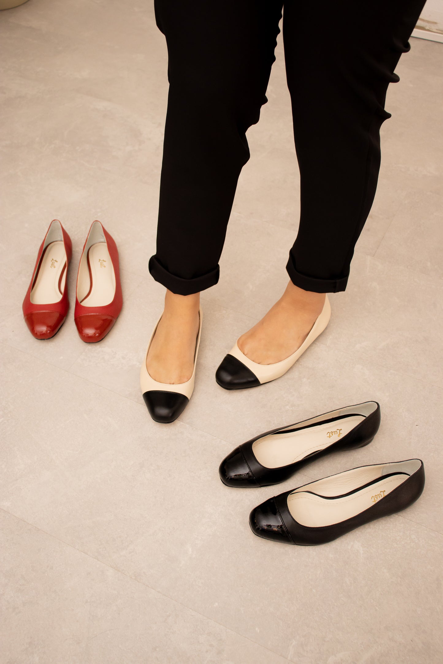 sapatilha classic couro bicolor