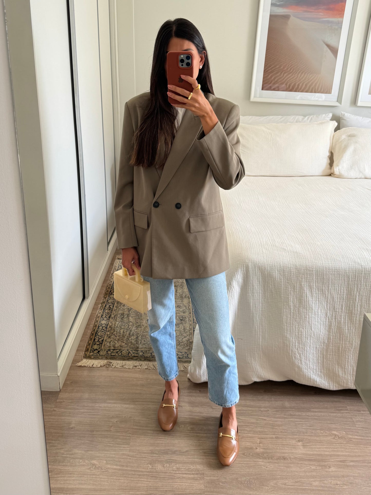 mocassim sophie couro caramelo
