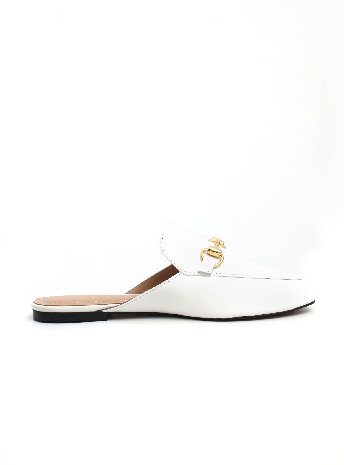 mule sarah couro branco