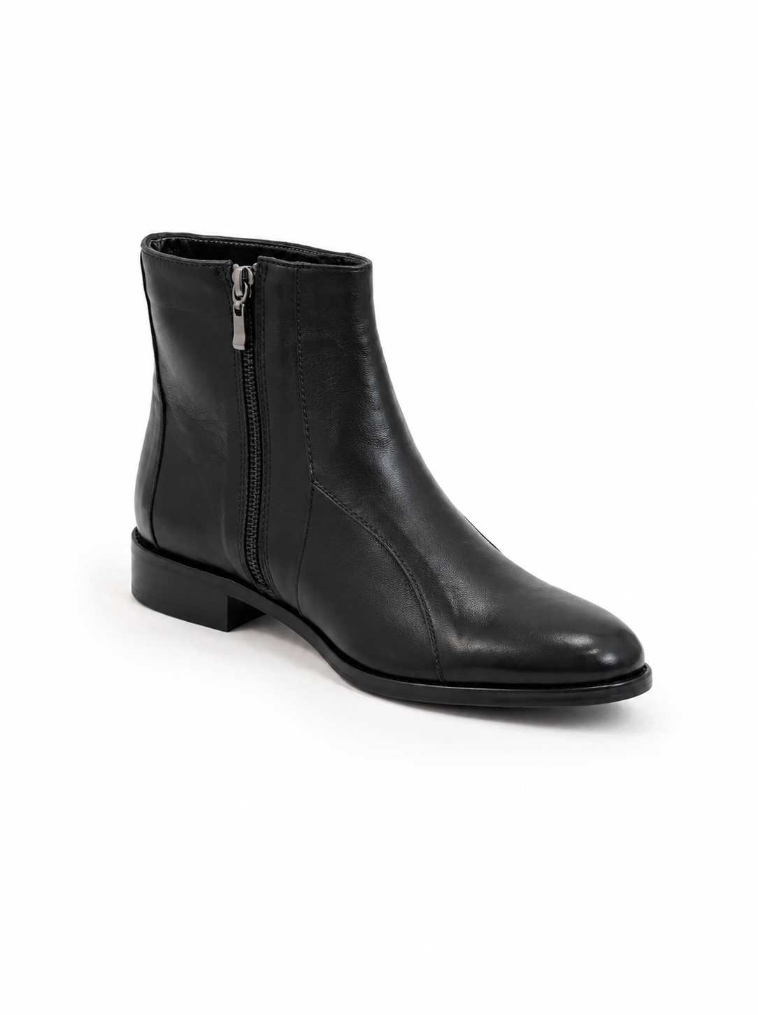 bota alana em couro preto