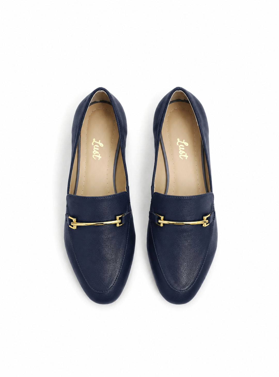 mocassim sophie couro azul marinho