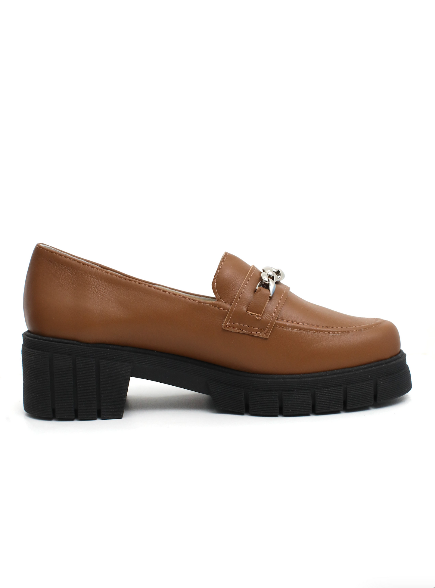 loafer tratorado lara couro caramelo