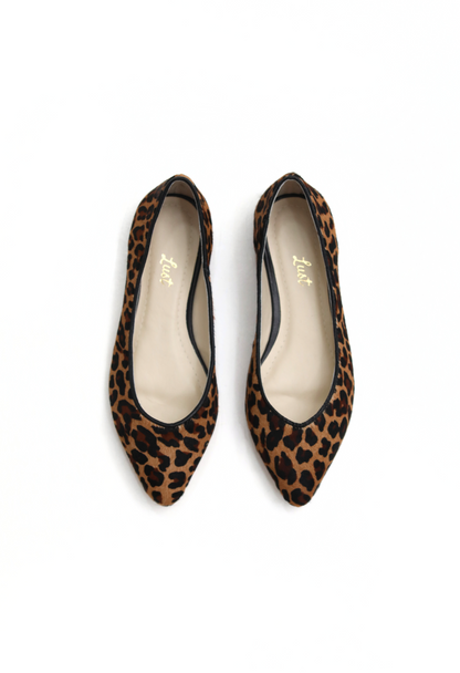 Sapatilha Couro Animal Print
