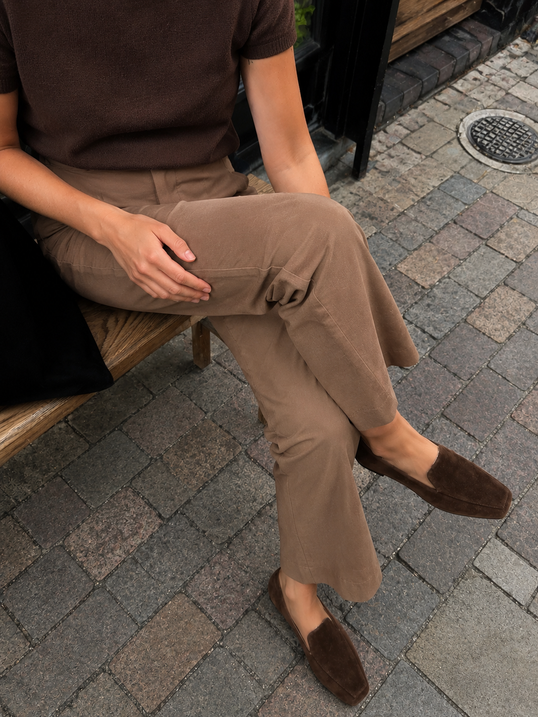 mocassim camille  camurça chocolate