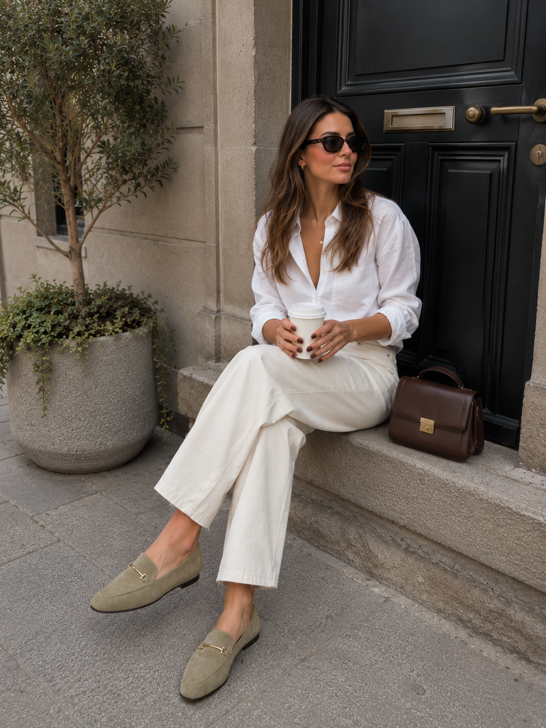 mocassim sophie camurça taupe (edição limitada)