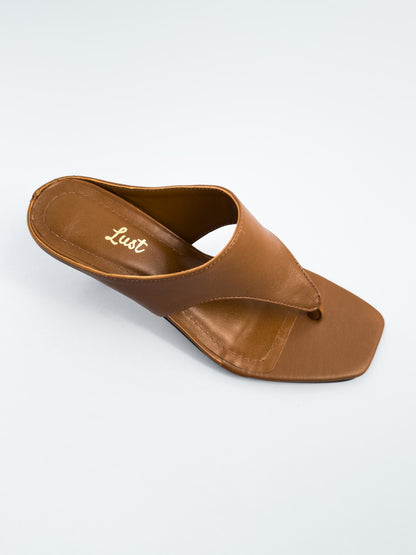 Sandália Celine Couro Caramelo