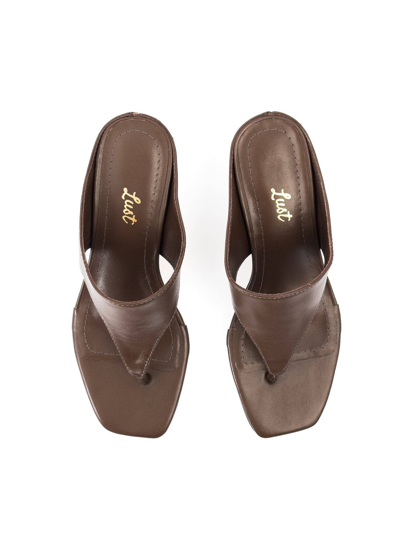 sandália celine couro marrom