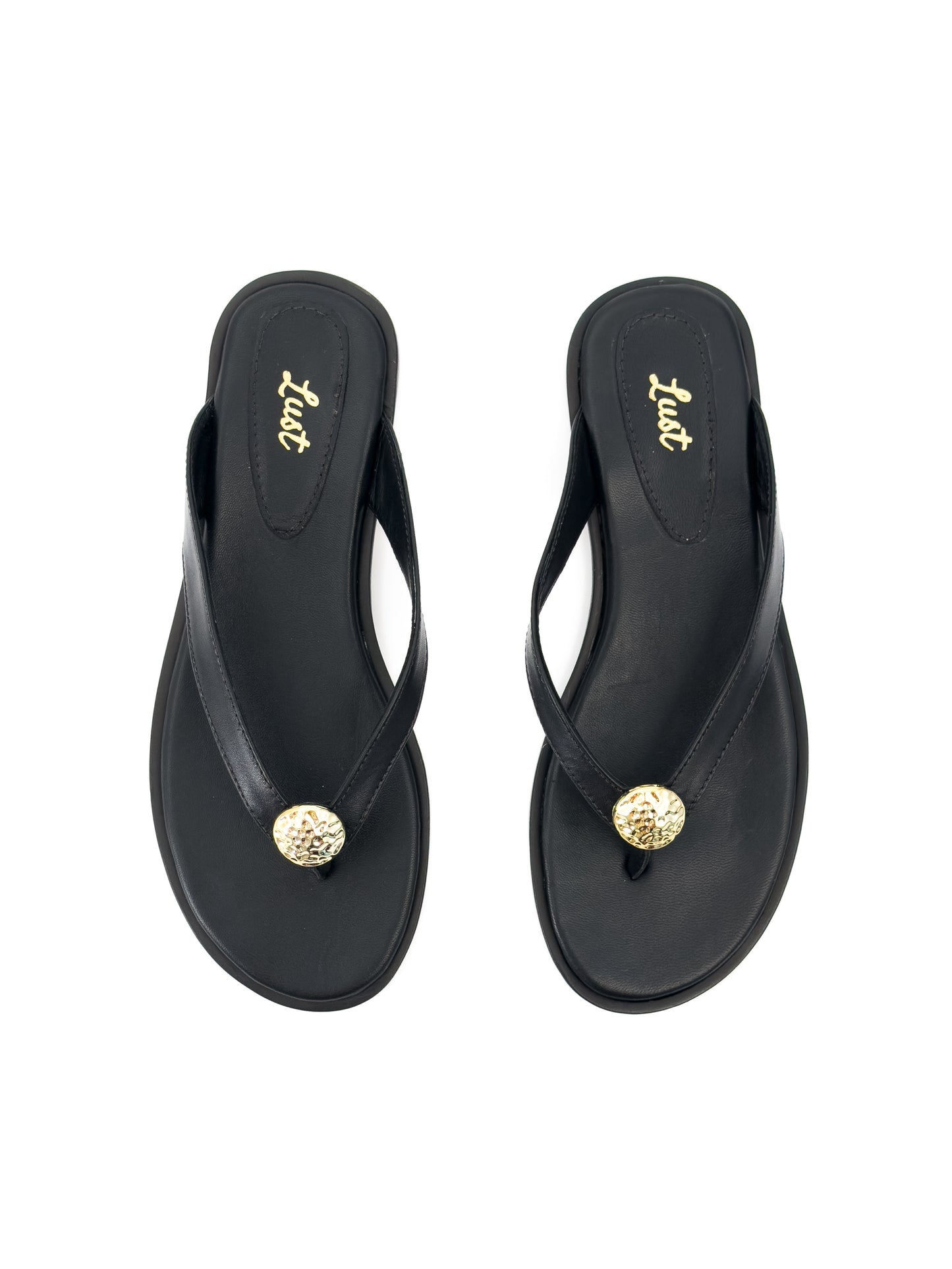 rasteira mel couro preto