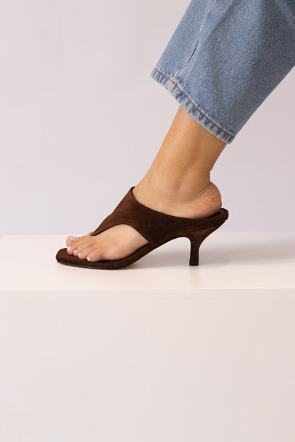 Sandália Celine Camurça Chocolate