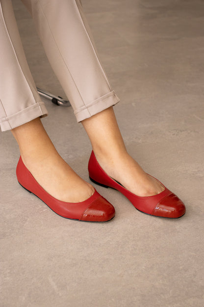 Sapatilha Classic couro Vermelho