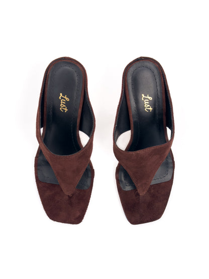 Sandália Celine Camurça Chocolate