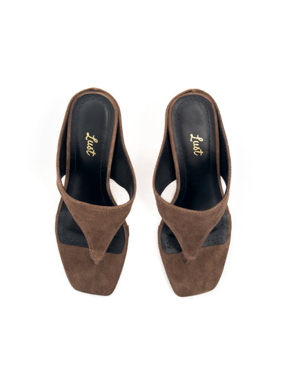 Sandália Celine Camurça Marrom