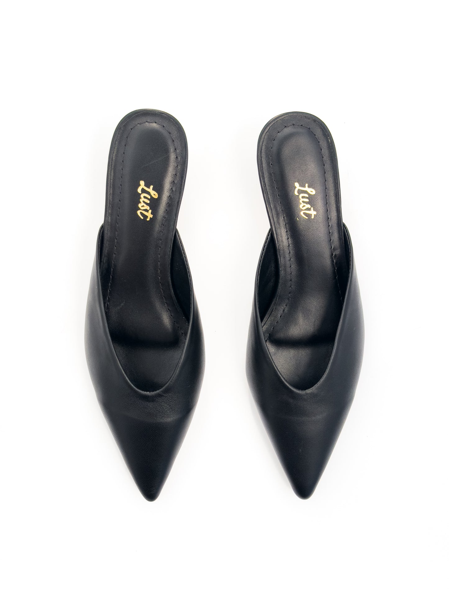 mule bella couro preto