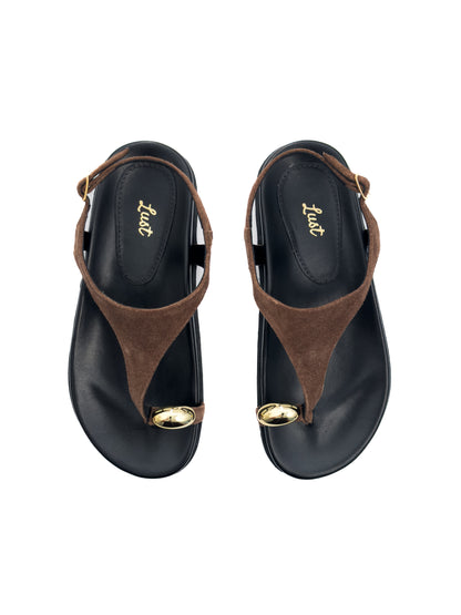 Papete Dara Camurça Marrom