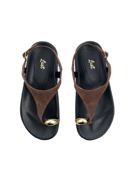 Papete Dara Camurça Marrom