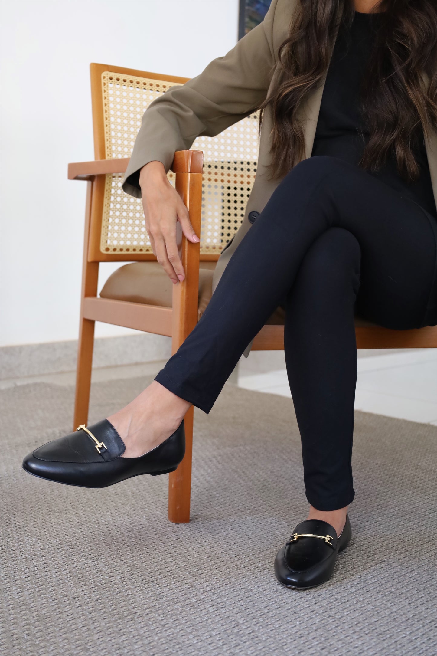 mocassim sophie couro preto