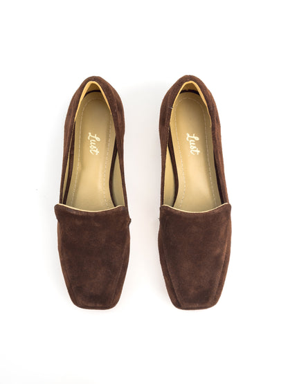 Mocassim Camille  Camurça Chocolate