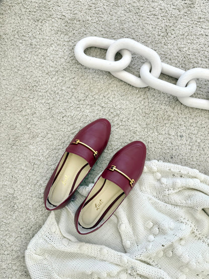 Mocassim Sophie Couro Vinho