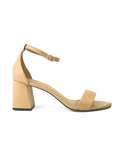 Sandália Gisele Couro Nude