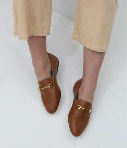 Mocassim Sophie Couro Caramelo