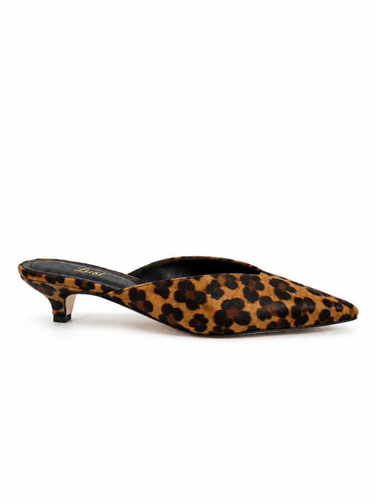 Mule Bella Couro Animal Print