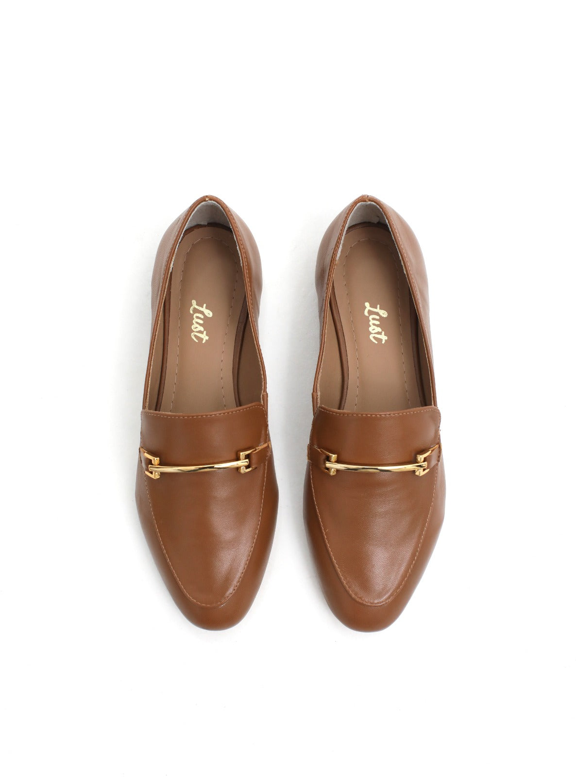 mocassim sophie couro caramelo