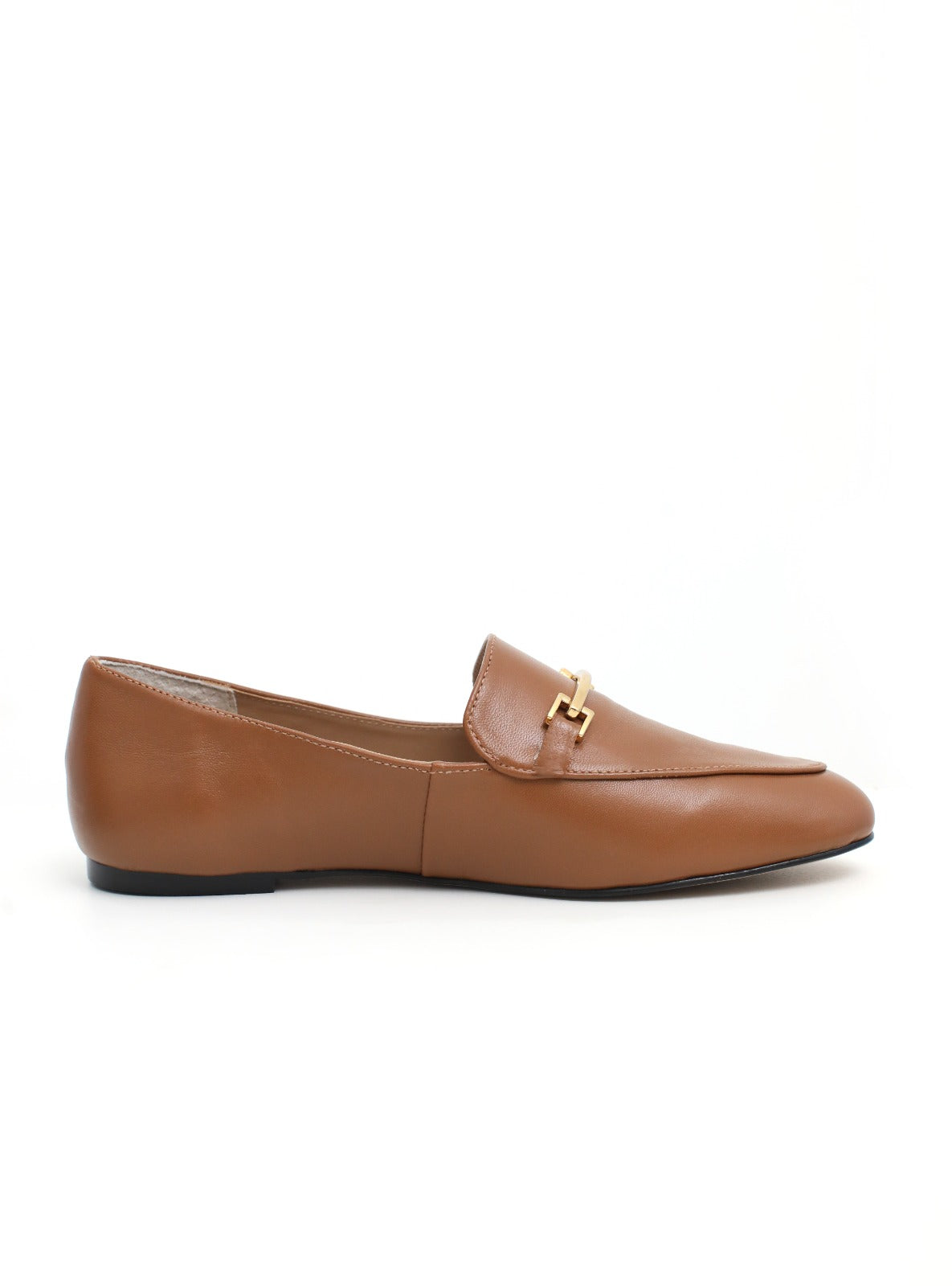 mocassim sophie couro caramelo