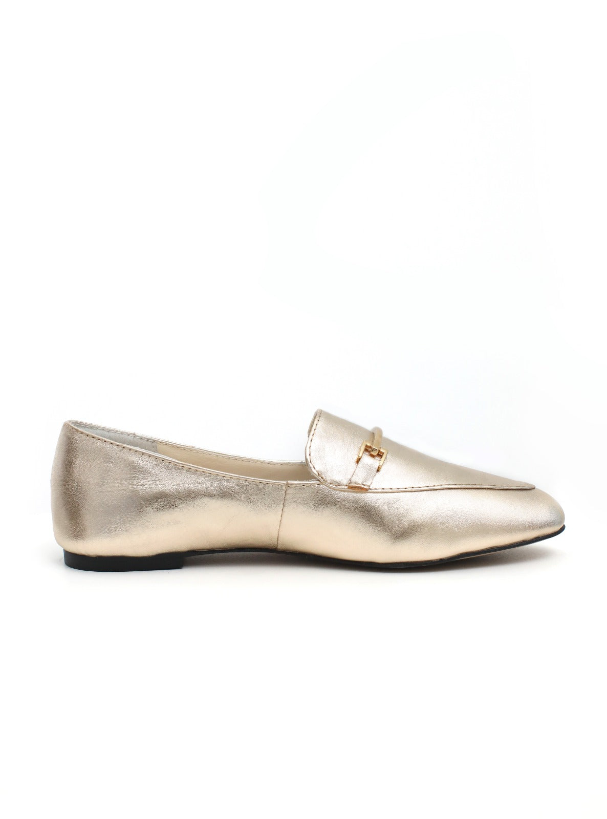 mocassim sophie couro dourado