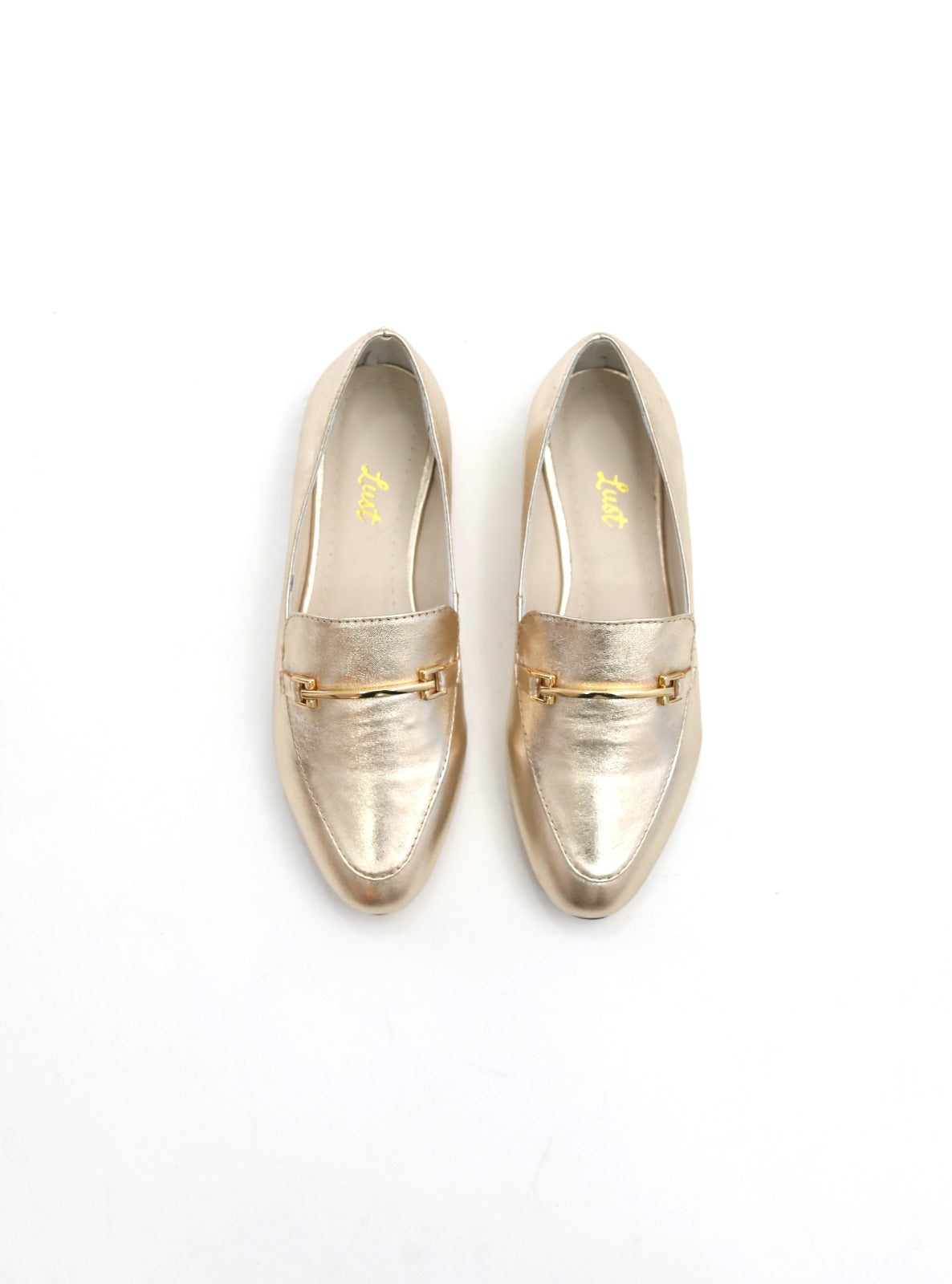 mocassim sophie couro dourado