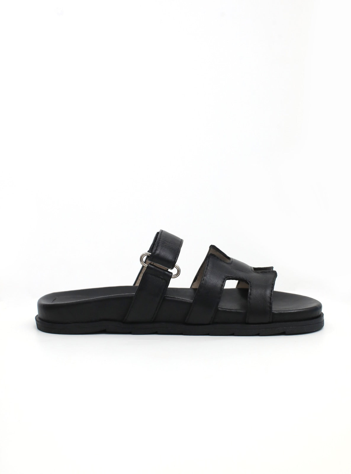 papete annie couro preto