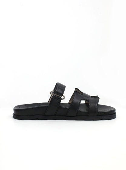 Papete Annie Couro Preto