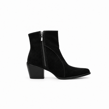 Bota western camurça preta