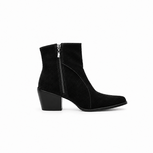 Bota western camurça preta