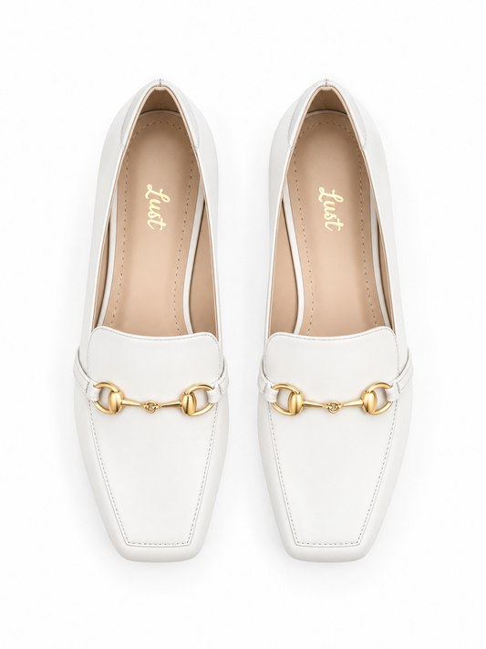 Mocassim Camille Couro Branco