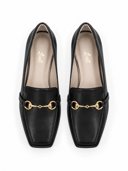 Mocassim Camille Couro Preto