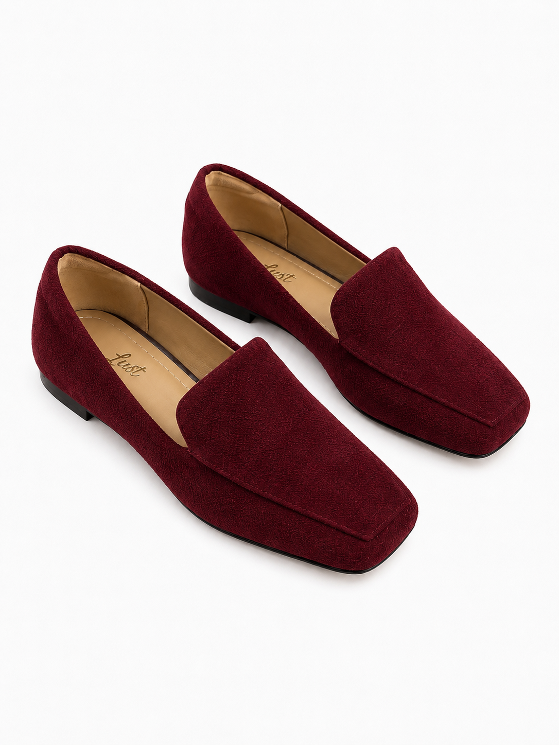 mocassim camille camurça vinho (edição limitada)