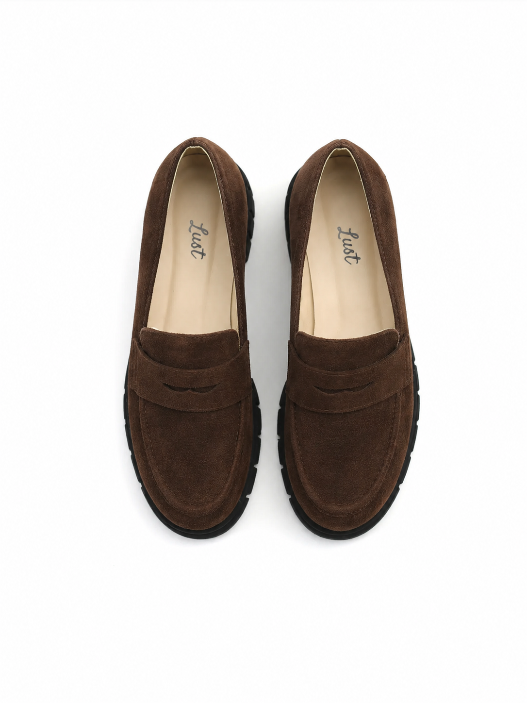 loafer tratorado lara camurça chocolate