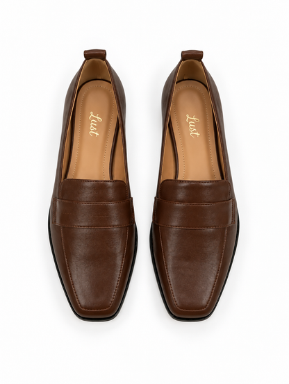 Mocassim Louise Couro Marrom