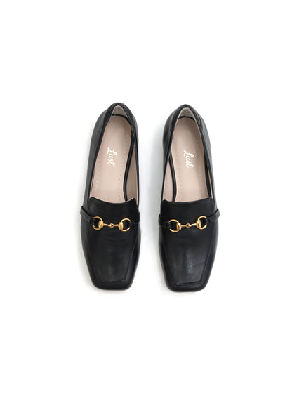 Mocassim Camille Couro Preto
