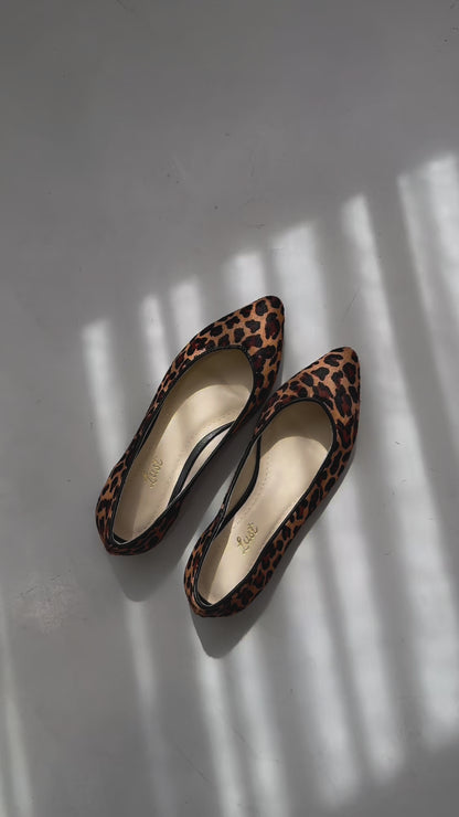 Sapatilha Couro Animal Print