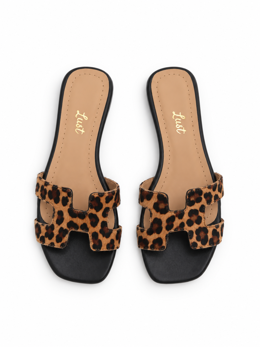 rasteira annie couro animal print