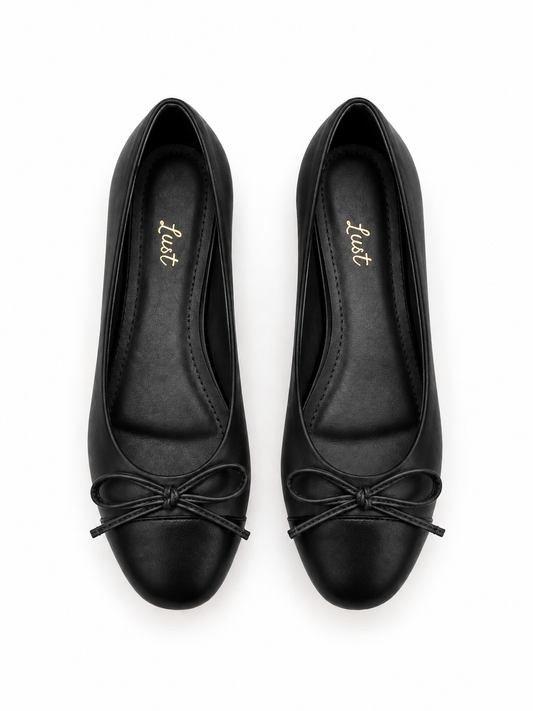 Sapatilha Lola couro preto