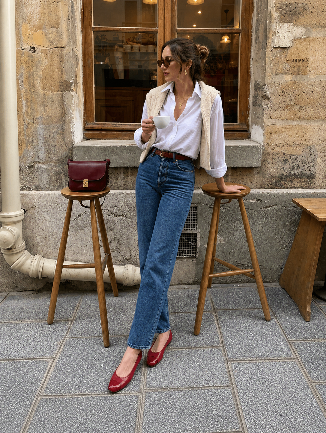 sapatilha classic couro vermelho