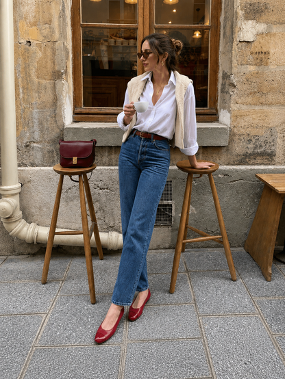 Sapatilha Classic couro Vermelho