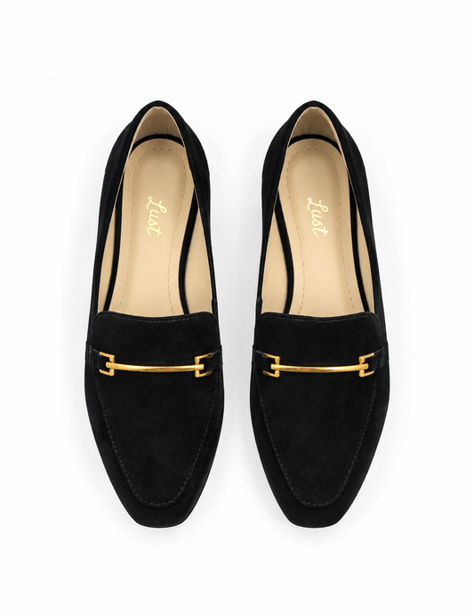 Mocassim Sophie Camurça Preto