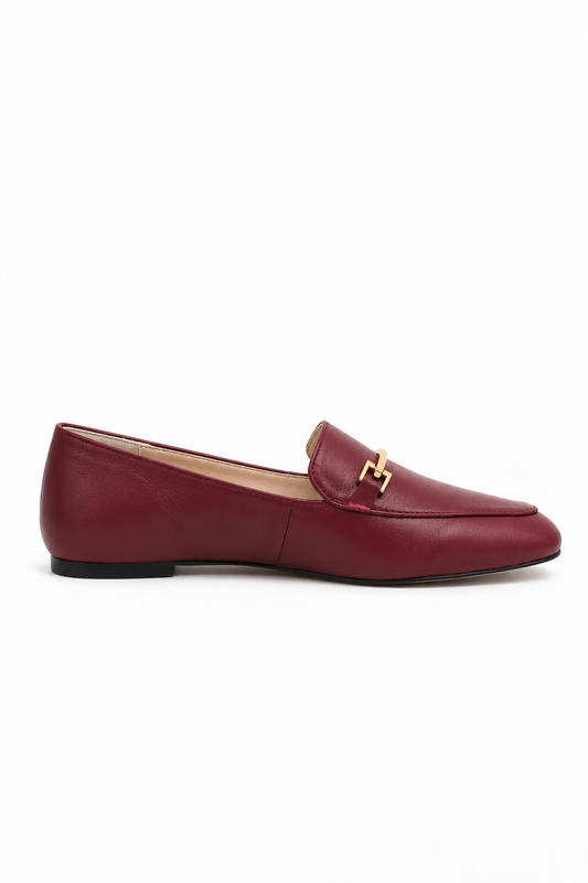 Mocassim Sophie Couro Vinho