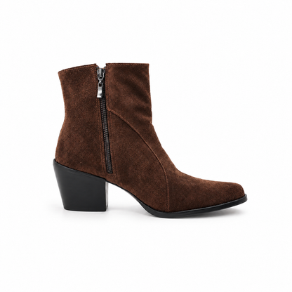 Bota western camurça chocolate